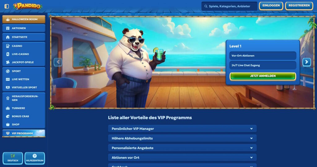 Pandido VIP Programm