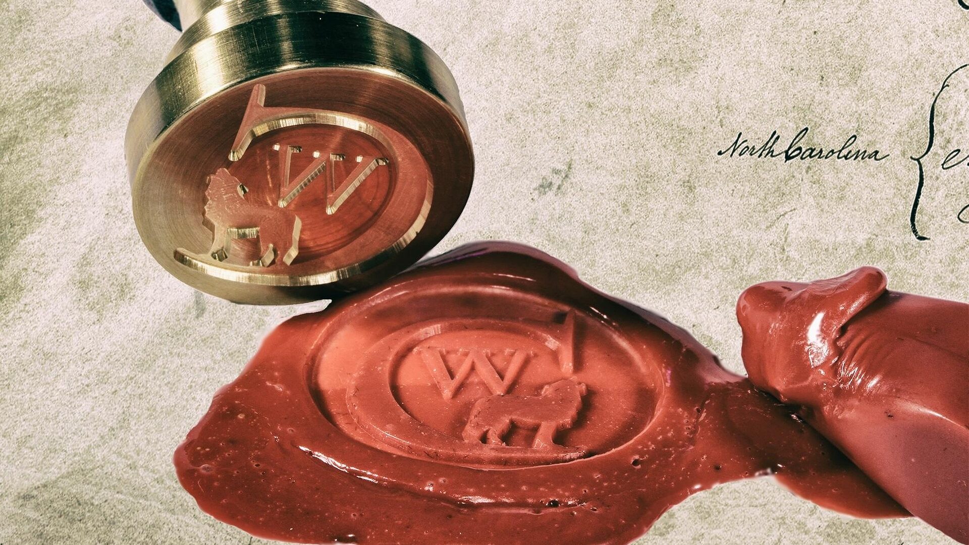 Seltene Quellen der Ahnenforschung für Ihre Recherche 1 Siegel auf einer alten Urkunde.